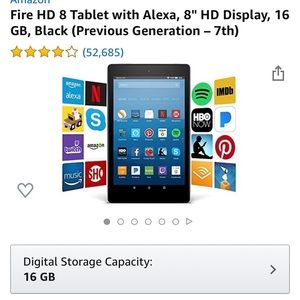 Amazon Fire Tablet 8in